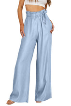 Load image into Gallery viewer, High Waist Pocketed Wide Leg Tencel Jeans