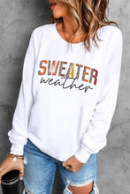 Load image into Gallery viewer, White Sweater Weather Vibrant Monogram Sweatshirt