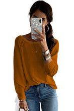 Load image into Gallery viewer, Long Sleeve Cutout Shoulder Relaxed Sweater