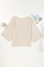 Load image into Gallery viewer, Exposed Seam Ribbed Knit Dolman Sweater
