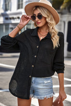 Load image into Gallery viewer, Waffle Knit Button Up Casual Shirt