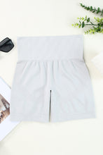Load image into Gallery viewer, Ribbed Elastic High Waist Seamless Sports Shorts
