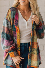 Load image into Gallery viewer, Multicolor Brushed Checked Western Buttoned Jacket