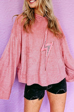 Load image into Gallery viewer, Thunder Bolt Sequin Oversized Hoodie