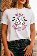 Load image into Gallery viewer, White IN MY SPOOKY ERA Halloween Ghost Graphic Tee