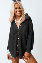 Load image into Gallery viewer, Waffle Knit Button Up Casual Shirt