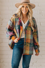 Load image into Gallery viewer, Multicolor Brushed Checked Western Buttoned Jacket