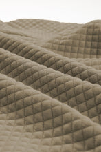 Load image into Gallery viewer, Apricot Quilted Buttoned Neckline Stand Neck Pullover Sweatshirt