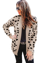 Load image into Gallery viewer, Animal Spotted Pattern Open Front Cardigan