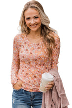 Load image into Gallery viewer, Floral Knit Long Sleeve Top