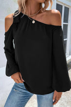 Load image into Gallery viewer, Knotted Asymmetric Off Shoulder Blouse