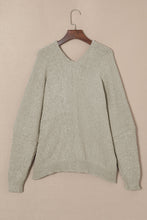 Load image into Gallery viewer, Gray Buttons Front Pocketed Sweater Cardigan