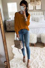Load image into Gallery viewer, Long Sleeve Cutout Shoulder Relaxed Sweater
