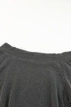 Load image into Gallery viewer, Gray Ribbed Knit Off-Shoulder Balloon Sleeve Top