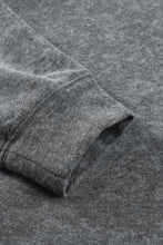 Load image into Gallery viewer, Gray Mineral Wash Kangaroo Pocket Drawstring Pullover Hoodie