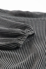 Load image into Gallery viewer, Gray Ribbed Knit Off-Shoulder Balloon Sleeve Top