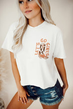 Load image into Gallery viewer, White Double-Side Cowboy Hat & Boots Graphic Tee