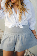 Load image into Gallery viewer, Smocked High Waist Plus Crinkle Shorts