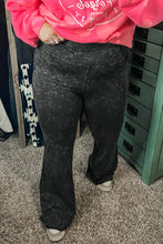 Load image into Gallery viewer, Gray Plus Size High Waist Slim Fit Flare Pants