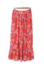 Load image into Gallery viewer, Multicolor Floral Ruffled Crop Top and Maxi Skirt Set