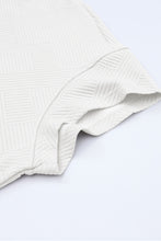 Load image into Gallery viewer, Bright White Textured Loose Fit T Shirt and Drawstring Pants Set
