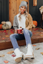 Load image into Gallery viewer, Multicolor Colorblock Textured Drop Shoulder Sweater