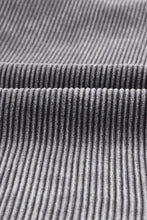 Load image into Gallery viewer, Gray Color Block Button Down Hooded Corduroy Jacket