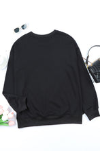 Load image into Gallery viewer, Black Halloween Spooky Ghost Print Crewneck Pullover Sweatshirt