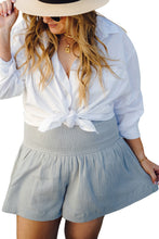 Load image into Gallery viewer, Smocked High Waist Plus Crinkle Shorts