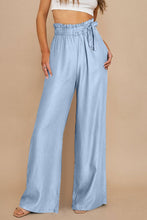 Load image into Gallery viewer, High Waist Pocketed Wide Leg Tencel Jeans
