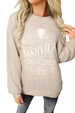 Load image into Gallery viewer, Apricot NASHVILLE MUSIC CITY Corded Graphic Sweatshirt