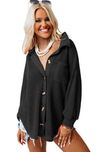 Load image into Gallery viewer, Waffle Knit Button Up Casual Shirt
