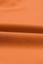 Load image into Gallery viewer, Orange Long Bubble Sleeve Mock Neck Chiffon Blouse
