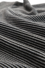 Load image into Gallery viewer, Gray Ribbed Knit Off-Shoulder Balloon Sleeve Top