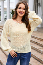 Load image into Gallery viewer, Sheer Openwork Knit Sweater