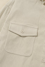 Load image into Gallery viewer, Parchment Drawstring Hooded Corduroy Shacket