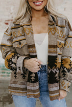 Load image into Gallery viewer, Western Aztec Print Jacket