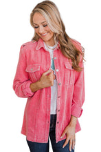 Load image into Gallery viewer, Buttoned Flap Pocket Corduroy Jacket