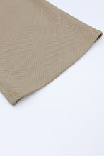 Load image into Gallery viewer, Apricot khaki Textured Loose Fit T Shirt and Drawstring Pants Set