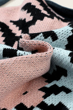 Load image into Gallery viewer, Blue Corduroy Cinched Aztec Back Jacket