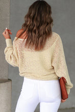 Load image into Gallery viewer, Sheer Openwork Knit Sweater