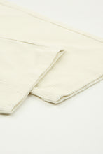 Load image into Gallery viewer, Beige Corduroy High Waist Straight Leg Pants