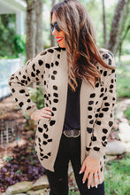 Load image into Gallery viewer, Animal Spotted Pattern Open Front Cardigan