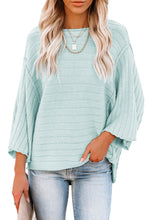 Load image into Gallery viewer, Exposed Seam Ribbed Knit Dolman Top