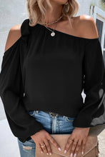 Load image into Gallery viewer, Knotted Asymmetric Off Shoulder Blouse