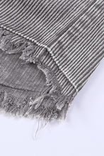 Load image into Gallery viewer, Gray Color Block Button Down Hooded Corduroy Jacket