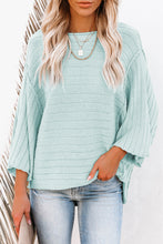 Load image into Gallery viewer, Exposed Seam Ribbed Knit Dolman Top