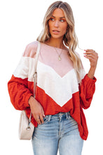Load image into Gallery viewer, Oversized Chevron Knit Top