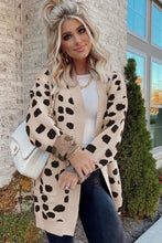 Load image into Gallery viewer, Animal Spotted Pattern Open Front Cardigan