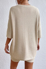 Load image into Gallery viewer, Plain Ribbed Loose Fit Two Piece Lounge Set